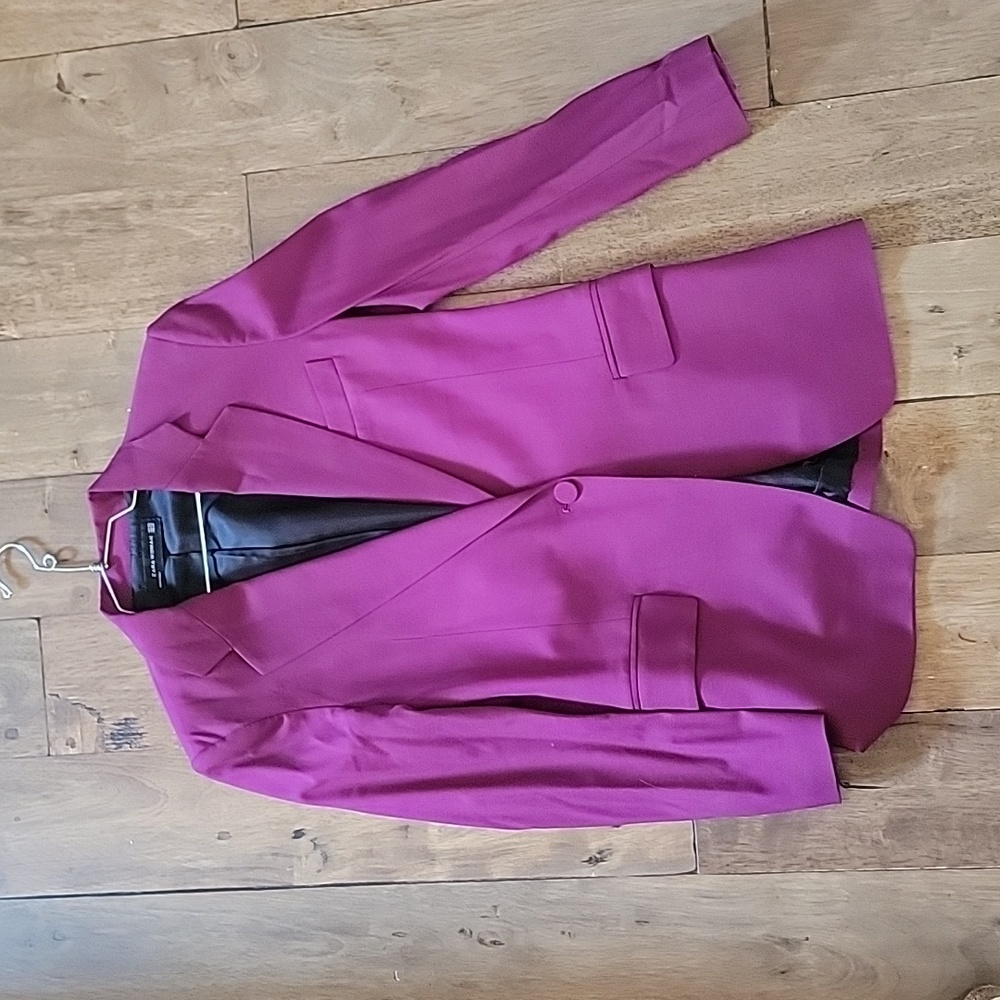 Zara dark magenta pantsuit size xs